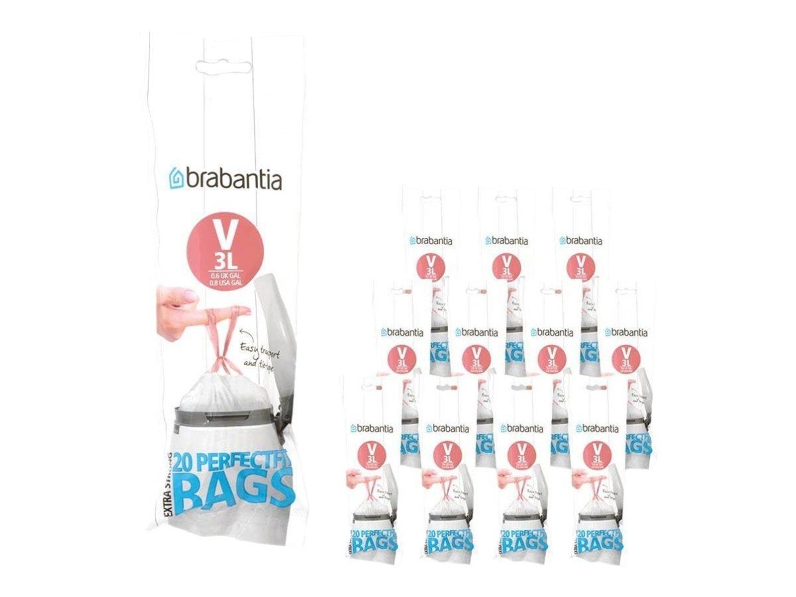 brabantia PerfectFit Code V Trash bag drawstring 3 L brabantia PerfectFit Code V Trash bag drawstring 3 L